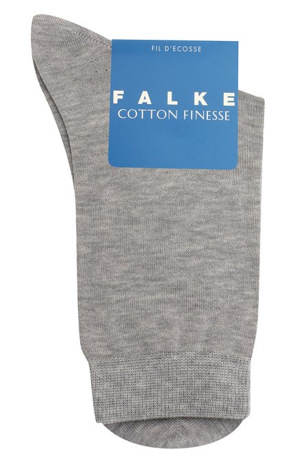 Детские носки FALKE светло-серого цвета, арт. 10669. | Фото 1 (Материал: Текстиль, Хлопок; Кросс-КТ: Носки)