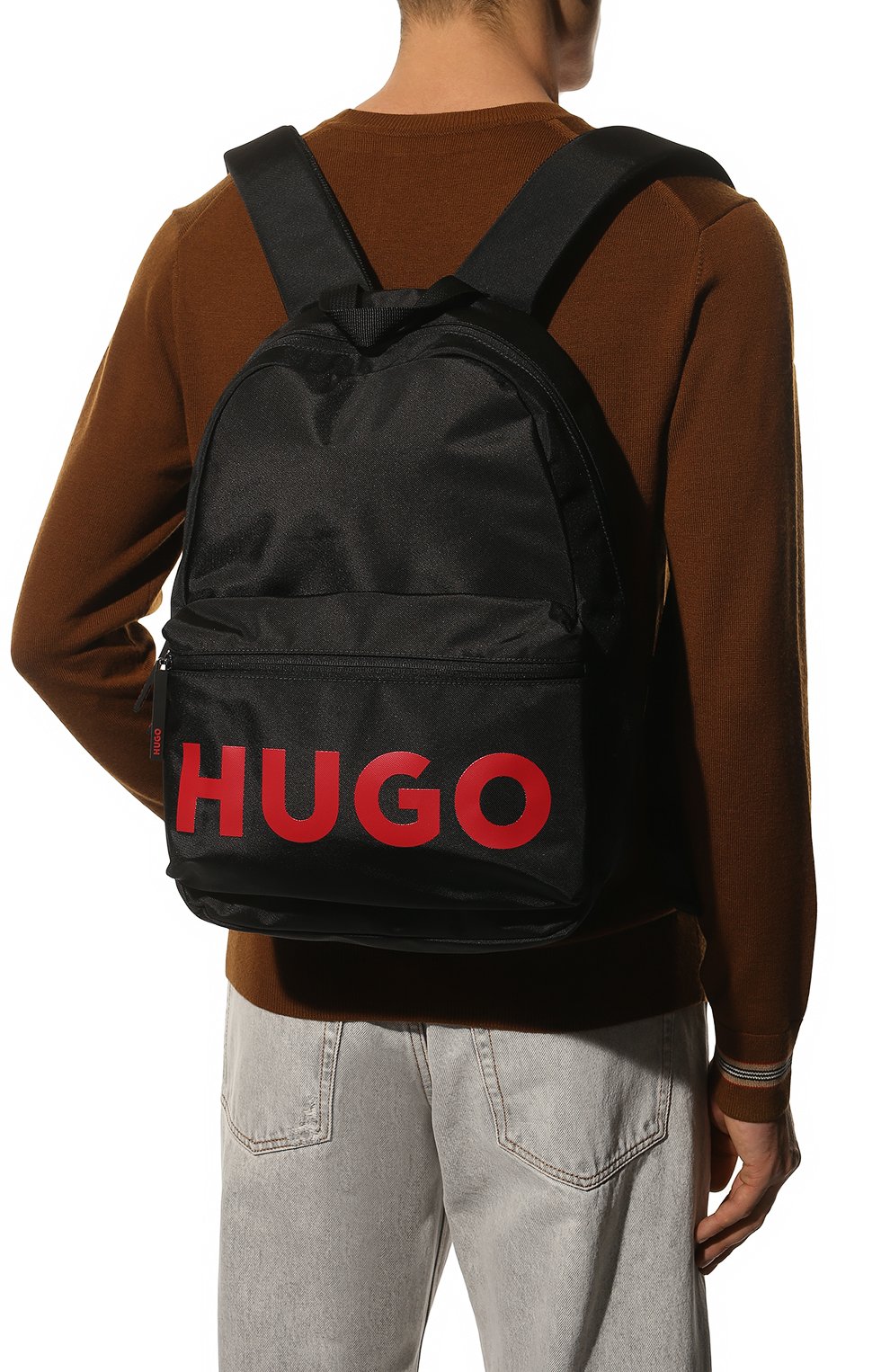 Текстильный рюкзак HUGO 50478485, цвет чёрный, размер NS - фото 2