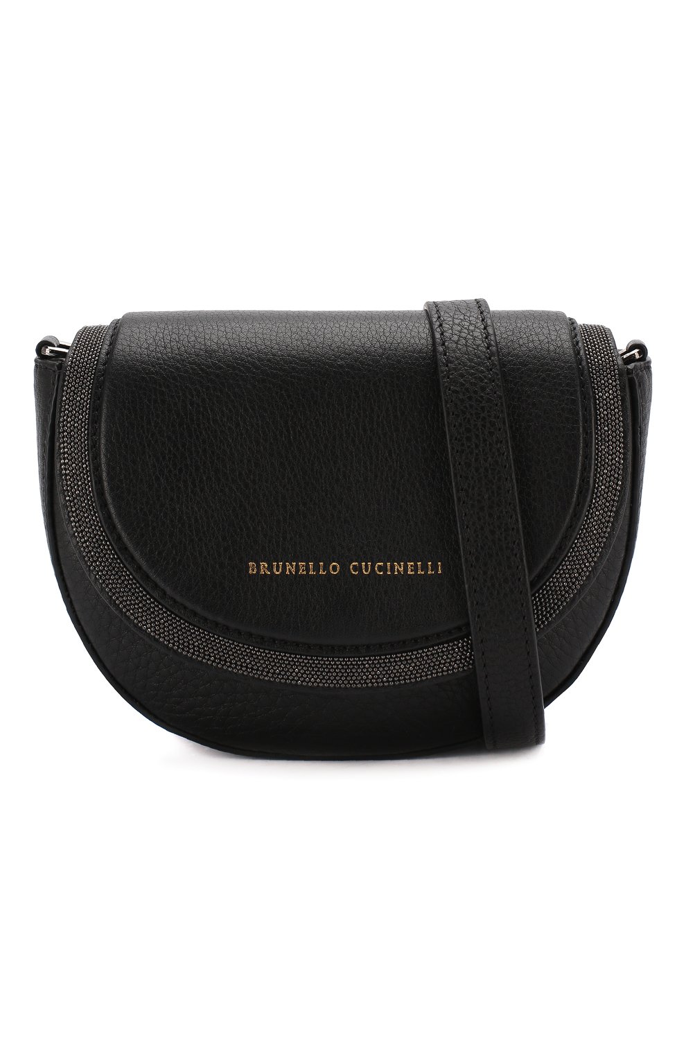 Женская поясная сумка BRUNELLO CUCINELLI черного цвета, арт. MBVND2018 | Фото 6 (Материал: Натуральная кожа; Стили: Классический; Размер: mini; Ремень/цепочка: На ремешке; Статус проверки: Проверена категория)