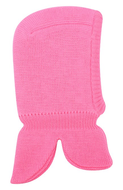 Детского шерстяная шапка-балаклава IL TRENINO розового цвета, арт. 19 6801/LQ | Фото 1 (Материал: Шерсть, Текстиль; Статус проверки: Проверена категория)