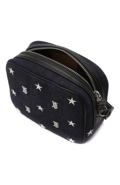 Детская джинсовая сумка BURBERRY темно-синего цвета, арт. 8044433 | Фото 3 (Материал: Текстиль)
