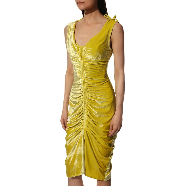 фото Платье из вискозы и шелка bottega veneta