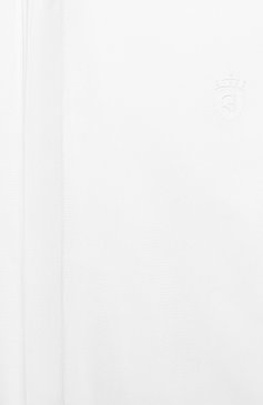 Детская хлопковая рубашка ALETTA белого цвета, арт. AMC999480ML/4A-8A | Фото 3 (Рукава: Длинные; Принт: Без принта; Материал сплава: Проставлено, Проверено; Материал внешний: Хлопок; Стили: Классический; Драгоценные камни: Проставлено; Статус проверки: Проверена категория)