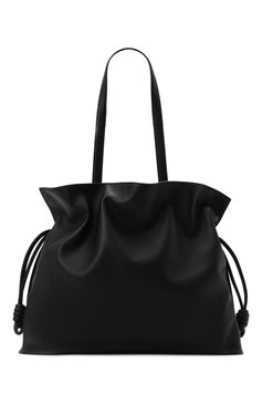 Женский сумка flamenco xl LOEWE черного цвета, арт. A411X12X02 | Фото 1 (Сумки-технические: Сумки-шопперы; Материал: Натуральная кожа; Размер: large)