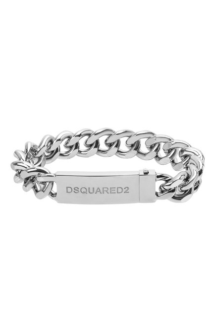 Мужской браслет DSQUARED2 серебряного цвета, арт. ARM0123 37200001 | Фото 1 (Материал: Металл)