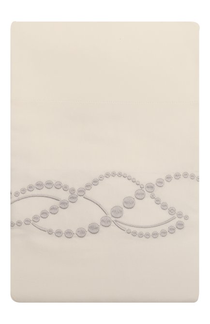Наволочка pearls embroidery FRETTE серого цвета, арт. FR6570 E0700 051C | Фото 2