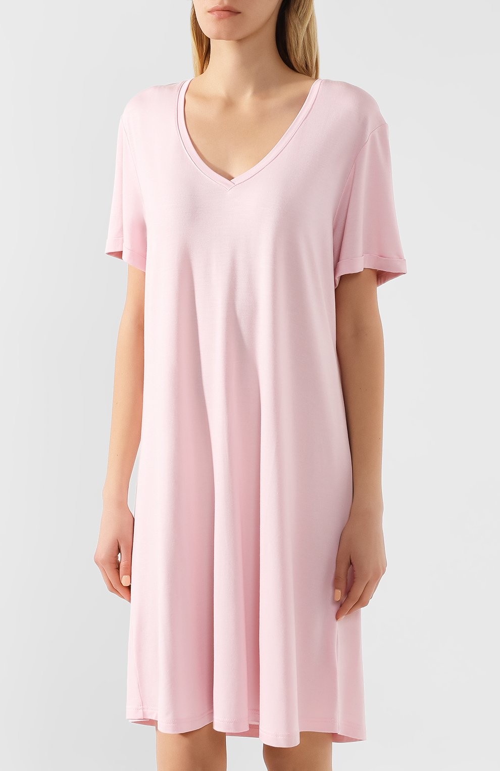 Женская сорочка DEREK ROSE розового цвета, арт. 1207-LARA001 | Фото 3 (Материал внешний: Синтетический материал; Статус проверки: Проверена категория)