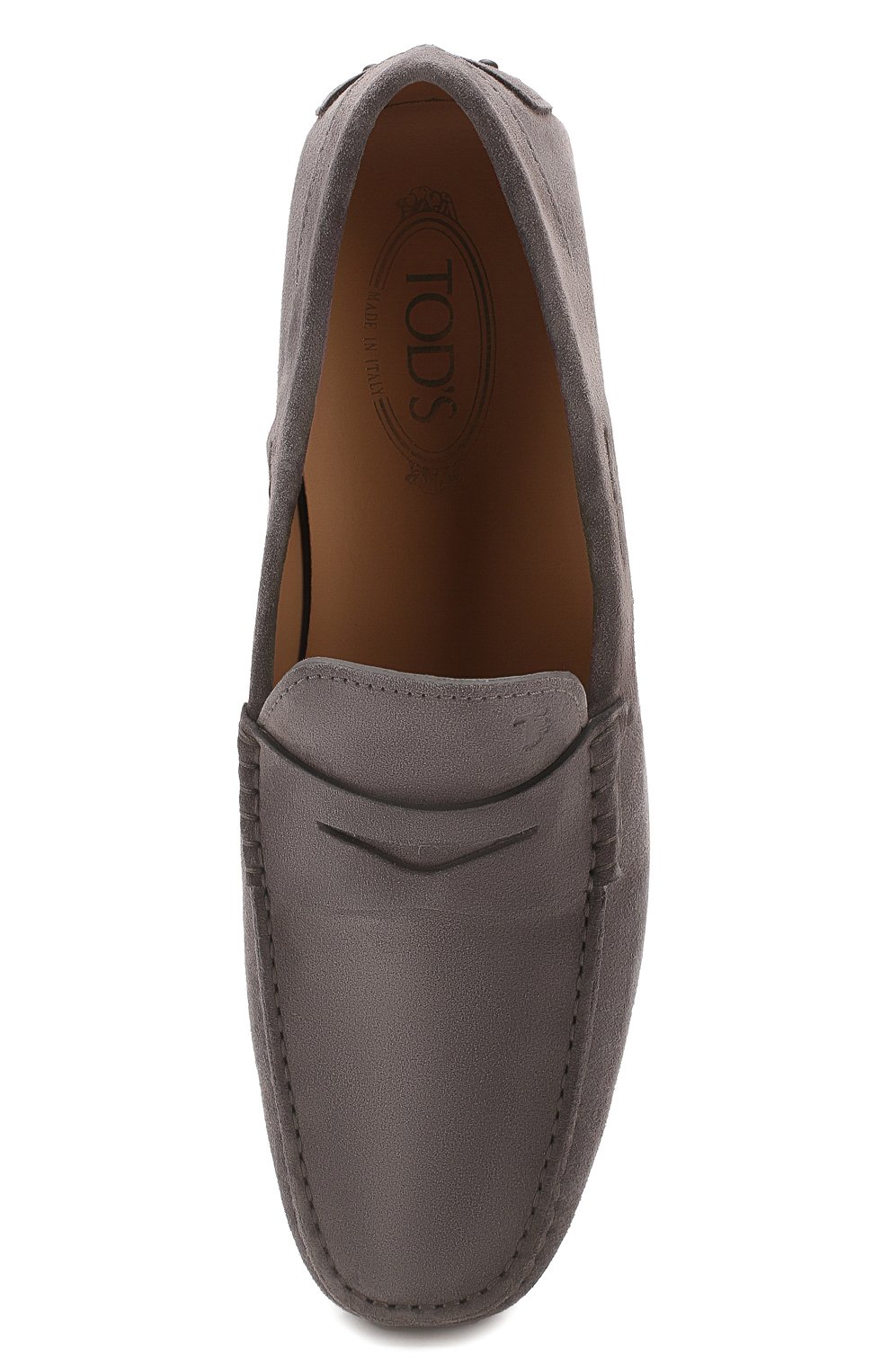 Мужские замшевые мокасины TOD’S темно-серого цвета, арт. XXM0LR00011RE0 | Фото 5 (Материал внутренний: Натуральная кожа; Региональные ограничения белый список (Axapta Mercury): RU; Материал внешний: Замша; Стили: Кэжуэл; Длина стельки: 29, 29,4, 29,8, 25,7, 26,5, 26,9, 27,4, 27,8, 28,2, 28,6, 30,7, 31,5, 24,8, 25,2, 26,1; толщина подошвы: 2,5; ширина носка стельки: 8,5, 8,3)