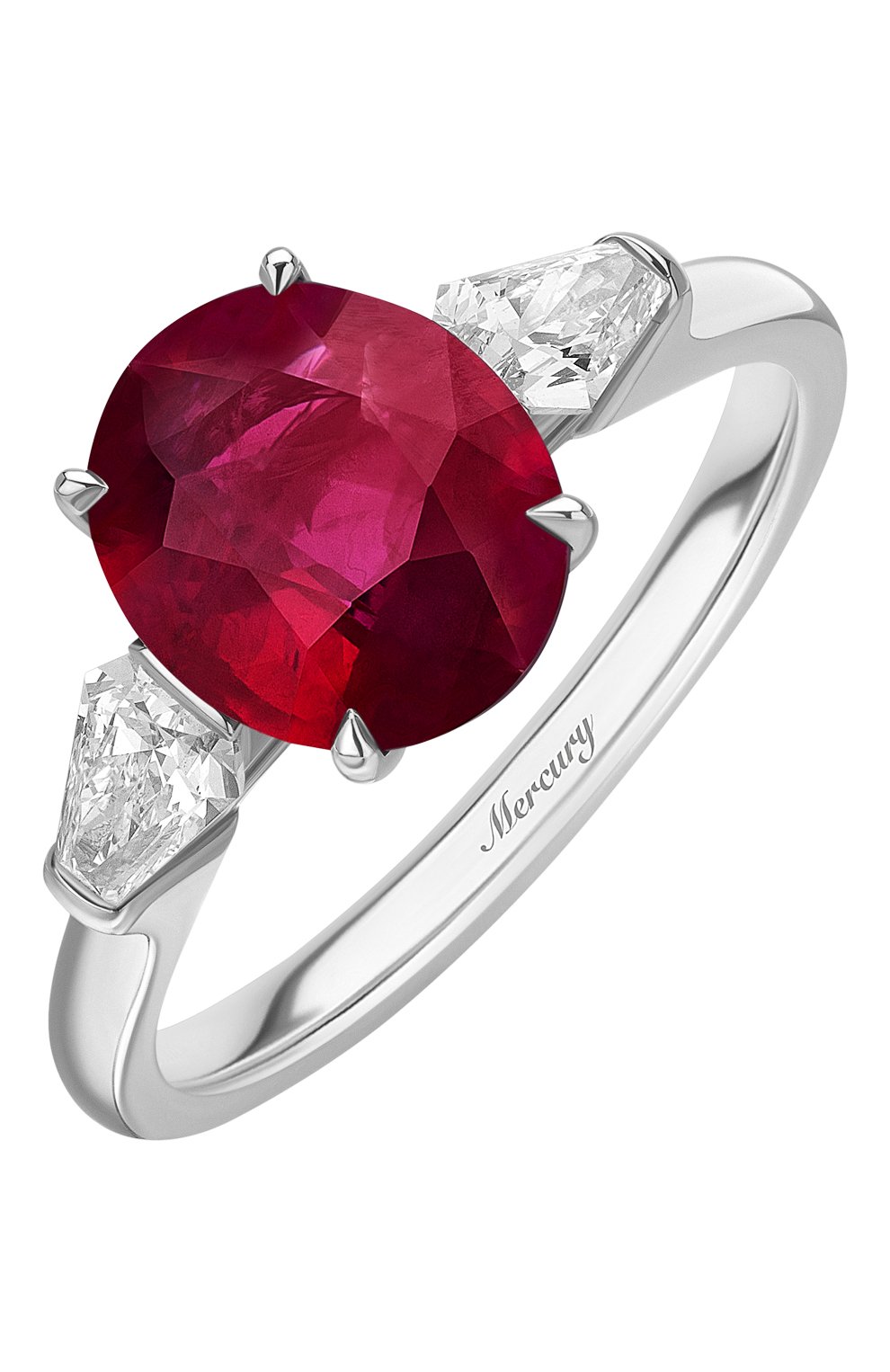 Женские кольцо MERCURY бесцветного цвета, арт. MR23657WRK | Фото 1 (Материал сплава: Белое золото; Драгоценные камни: Бриллианты)