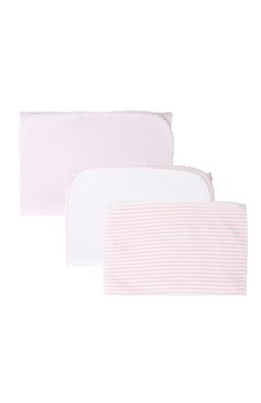 Детского комплект из трех пеленок KISSY KISSY розового цвета, арт. 384121 | Фото 2 (Материал: Текстиль, Хлопок; Региональные ограничения белый список (Axapta Mercury): RU)