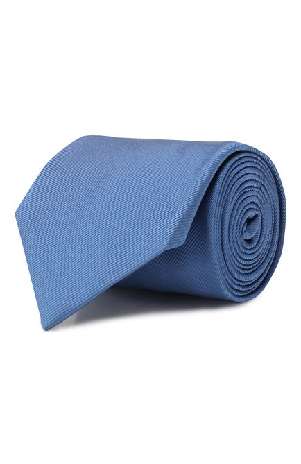 Мужской шелковый галстук BRIONI голубого цвета по цене 23250 руб., арт. 062H00/PZ418 | Фото 1