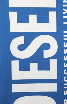 Детский хлопковая футболка DIESEL синего цвета, арт. K00347/00YI9 | Фото 3 (Материал сплава: Проставлено; Нос: Не проставлено; Материал внешний: Хлопок)