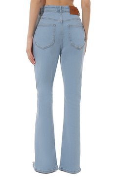 Женские джинсы BLCV светло-голубого цвета, арт. 102DSHSZ001_SBM | Фото 4 (Материал внешний: Замша, Хлопок; Длина (брюки, джинсы): Удлиненные; Кросс-КТ: Деним; Стили: Гранж; Материал сплава: Проставлено; Силуэт Ж (брюки и джинсы): Расклешенные; Драгоценные камни: Проставлено)