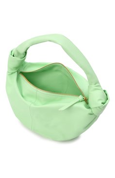 Женская сумка double knot mini BOTTEGA VENETA светло-зеленого цвета, арт. 629635/V1BW0 | Фото 5 (Сумки-технические: Сумки top-handle; Материал: Натуральная кожа; Материал сплава: Проставлено; Размер: mini; Драгоценные камни: Проставлено)