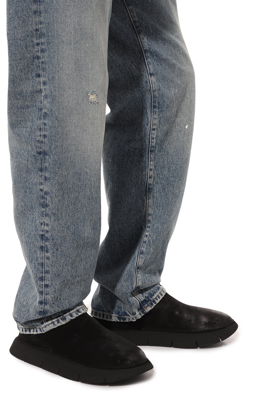 Мужские замшевые челси MARSELL черного цвета, арт. MM4445/186 | Фото 3 (Материал внутренний: Натуральная кожа; Материал сплава: Проставлено; Материал утеплителя: Без утеплителя; Подошва: Массивная; Драгоценные камни: Проставлено; Мужское Кросс-КТ: Челси-обувь)