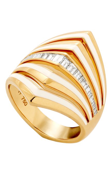 Женские кольцо STEPHEN WEBSTER бесцветного цвета, арт. 3021659 | Фото 1 (Материал сплава: Желтое золото; Драгоценные камни: Другие)