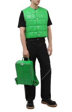 Мужской кожаный рюкзак arco BOTTEGA VENETA зеленого цвета, арт. 680092/VB1K1 | Фото 3 (Материал: Натуральная кожа; Ремень/цепочка: На ремешке; Стили: Кэжуэл; Размер: large)