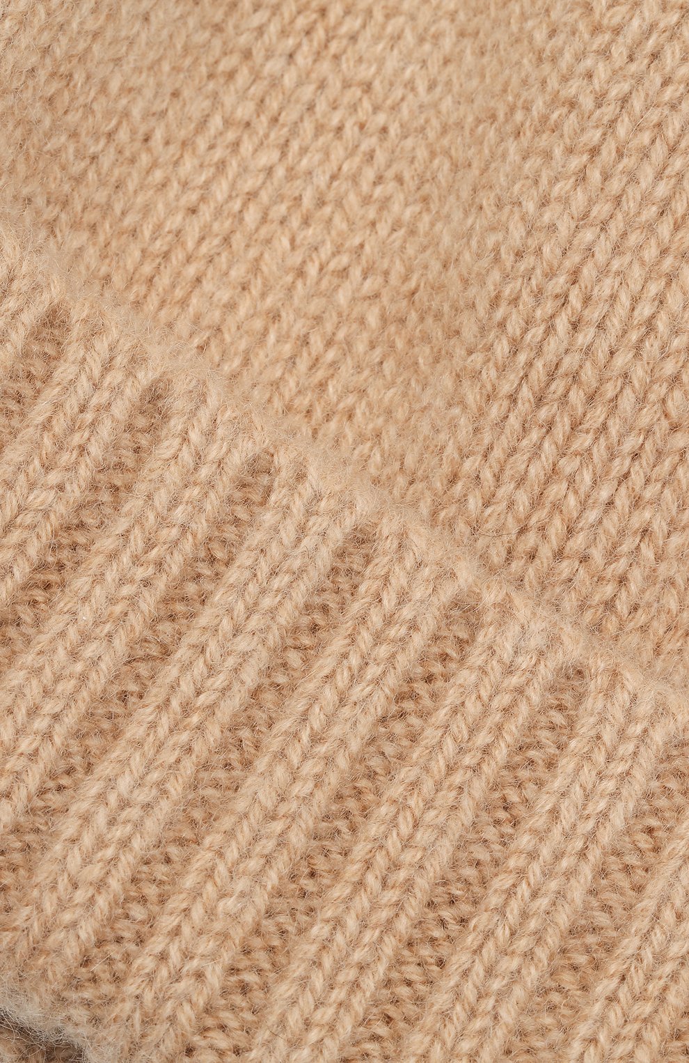 Детского кашемировая шапка GIORGETTI CASHMERE бежевого цвета, арт. MB1693/TU/12A | Фото 3 (Материал: Текстиль, Кашемир, Шерсть)