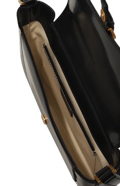 Женская сумка miranda BY FAR черного цвета, арт. 19PFMDASBLWMED | Фото 5 (Сумки-технические: Сумки top-handle; Размер: medium; Материал: Натуральная кожа; Материал сплава: Проставлено; Драгоценные камни: Проставлено)