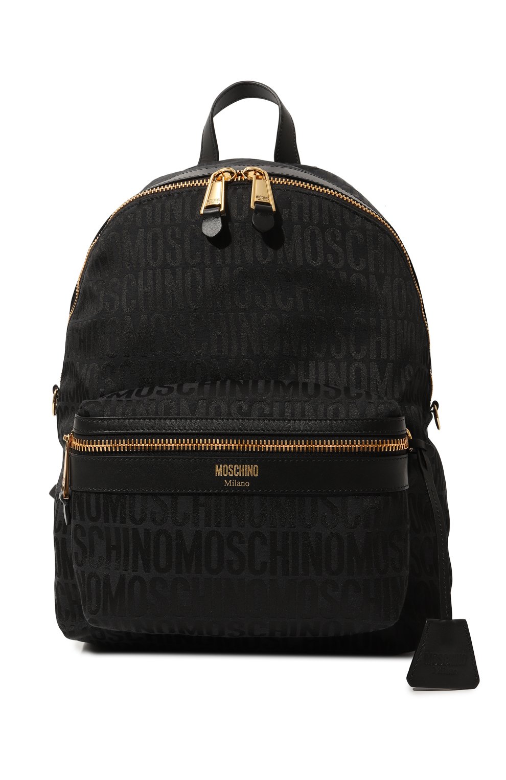 Текстильный рюкзак Moschino черного цвета