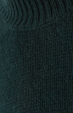 Женский кашемировый пуловер BOTTEGA VENETA зеленого цвета, арт. 571888/VA7T0 | Фото 5 (Материал внешний: Шерсть, Кашемир; Рукава: Длинные; Длина (для топов): Стандартные; Материал сплава: Проставлено, Проверено; Статус проверки: Проверено, Про�верена категория; Женское Кросс-КТ: Пуловер-одежда; Драгоценные камни: Проставлено)