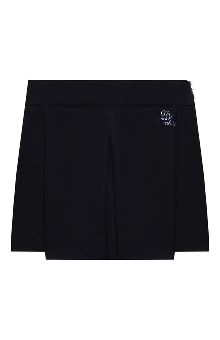 Детские шорты-юбка из вискозы DAL LAGO темно-синего цвета по цене 10900 руб., арт. R368A/8111/4-6 | Фото 1
