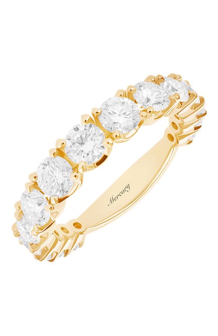 Женские кольцо MERCURY бесцветного цвета, арт. MR12881/RG/15RD | Фото 1 (Материал сплава: Розовое золото; Драгоценные камни: Бриллианты)