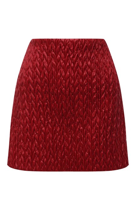 Женская юбка MIU MIU красного цвета по цене 62000 руб., арт. MG1687-1ZQU-F0011 | Фото 1