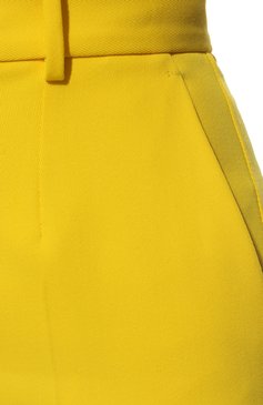 Женские брюки DOLCE & GABBANA желтого цвета, арт. FTCCET/FUUA1 | Фото 5 (Стили: Гламурный; Длина (брюки, джинсы): Стандартные; Женское Кросс-КТ: Брюки-одежда; Материал внешний: Синтетический материал, Вискоза; Силуэт Ж (брюки и джинсы): Прямые; Материал сплава: Проставлено; Драгоценные камни: Проставлено)