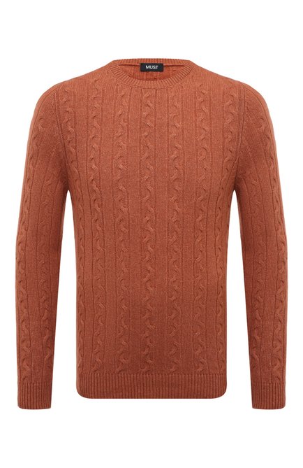 Мужской свитер из шерсти и вискозы MUST кораллового цвета по цене 112500 руб., арт. MF59-327MU | Фото 1