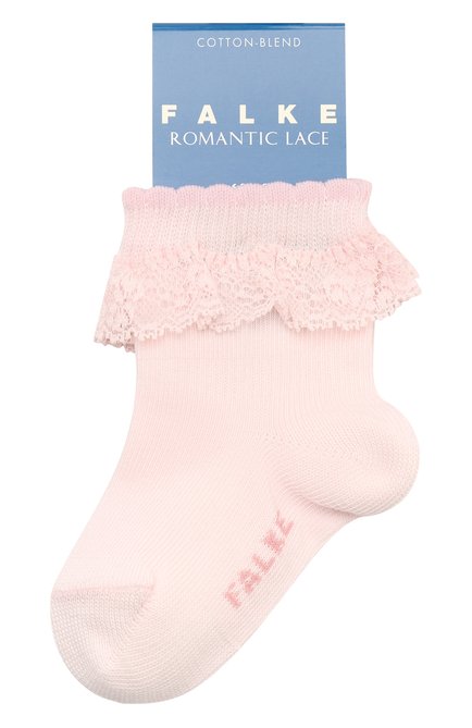 Детские хлопковые носки FALKE светло-розового цвета, арт. 12121 | Фото 1 (Материал: Хлопок, Текстиль; Статус проверки: Проверена категория)