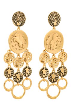 Женские серьги emoji CHLOÉ золотого цвета, арт. CHC19AFE07CB79DA | Фото 3 (Статус проверки: Проверено, Проверена категория; Материал: Металл)