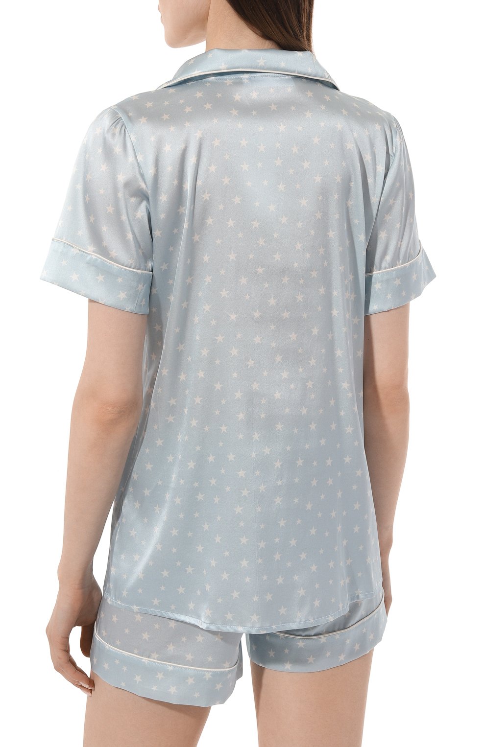 Женская шелковая пижама PRIMROSE разноцветного цвета, арт. 1W.615RSK.S012 | Фото 4 (Материал внешний: Шелк; Материал сплава: Проставлено; Нос: Не проставлено)