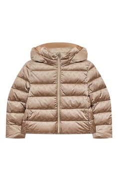 Детская пуховая куртка HERNO бежевого цвета, арт. PI0096G/12289/10A-14A | Фото 1 (Кросс-КТ: Зима; Девочки Кросс-КТ: Пуховик-верхняя одежда; Рукава: Длинные; Материал внешний: Синтетический материал; Региональные ограничения белый список (Axapta Mercury): RU; Материал сплава: Проставлено; Материал подклада: Синтетический материал; Драгоценные камни: Проставлено; Материал утеплителя: Пух и перо; Ростовка одежда: 10 - 11 лет | 140 - 146см, 12 лет | 152 см, 13 - 15 лет | 158 см)