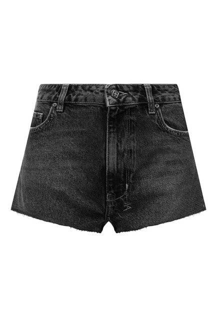 Женские джинсовые шорты KSUBI темно-серого цвета по цене 22400 руб., арт. 5000006788 | Фото 1