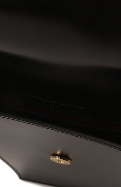 Кожаный чехол jitney для iphone OFF-WHITE черного цвета, арт. 0WNV006S22LEA001 | Фото 3 (Женское Кросс-КТ: Кожа iPhone; Материал: Натуральная кожа)