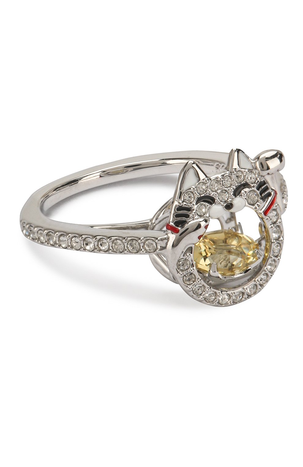 Женское кольцо sparkling dance SWAROVSKI серебряного цвета, арт. 5538139 | Фото 1 (Материал: Металл)