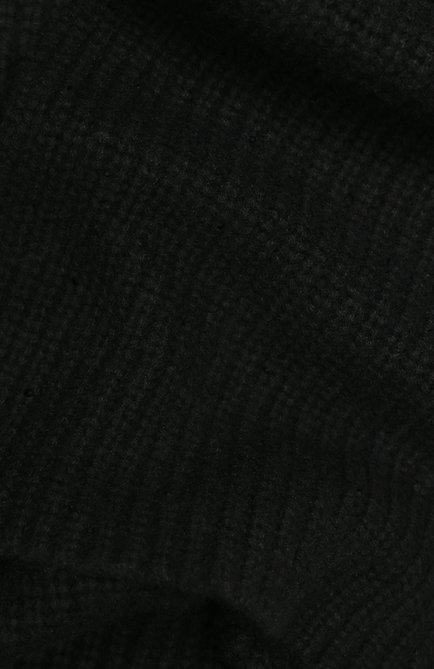 Женский кашемировый шарф WILLIAM SHARP черного цвета, арт. A111-1 | Фото 2 (Материал: Кашемир, Шерсть, Текстиль; Статус проверки: Проверено, Проверена категория)