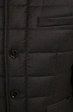 Мужская пуховая куртка zayn-l MOORER коричневого цвета, арт. ZAYN-L/A20M040LANA | Фото 5 (Мужское Кросс-КТ: пуховик-короткий, Пуховик-верхняя одежда, Верхняя одежда; Материал внешний: Шерсть; Рукава: Длинные; Кросс-КТ: Пуховик; Материал сплава: Проставлено; Материал подклада: Синтетический материал; Драгоценные камни: Проставлено; Длина (верхняя одежда): Короткие; Материал утеплителя: Пух и перо)