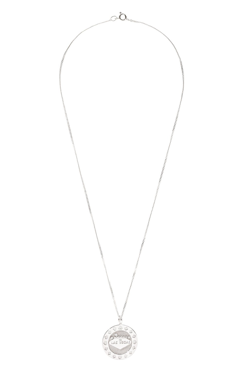 Женская подвеска на цепочке vegas LEVASHOVAELAGINA серебряного цвета, арт. vegas/n | Фото 1 (Материал: Металл)