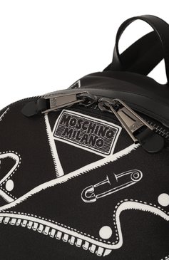 Мужской текстильный рюкзак MOSCHINO черного цвета, арт. A7602/8202 | Фото 3 (Материал сплава: Проставлено; Материал: Текстиль; Драгоценные камни: Проставлено; Стили: Кэжуэл; Размер: large)