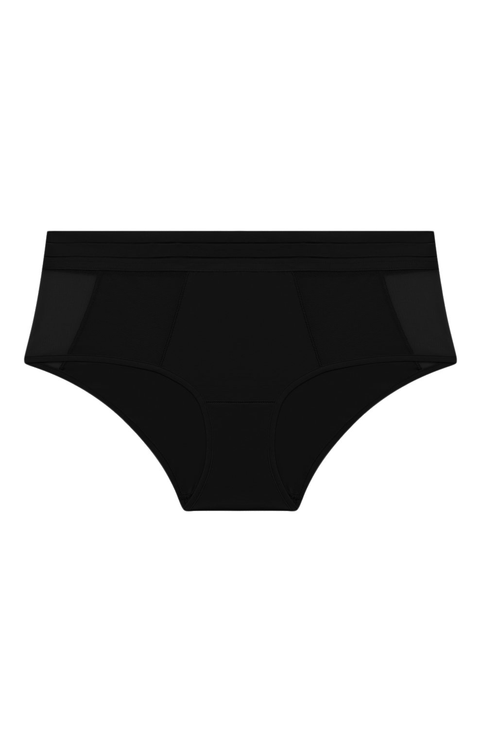 Женские трусы-шорты MAISON LEJABY черного цвета, арт. 171269 | Фото 1 (Материал внешний: Синтетический материал)
