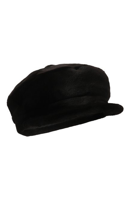 Женская кепи из меха норки KUSSENKOVV темно-коричневого цвета, арт. 120210004429 | Фото 1 (Материал: Натуральный мех)