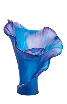 Ваза arum DAUM синего цвета, арт. 05649 | Фото 1 (Интерьер_коллекция: Arum; Ограничения доставки: fragile-2)