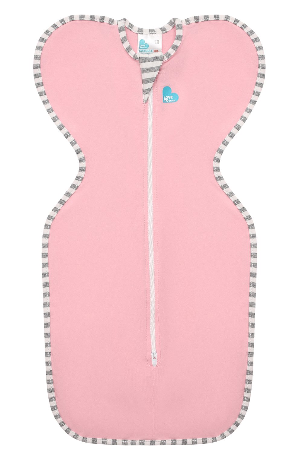 Детский спальный комбинезон 1 этап LOVE TO DREAM розового цвета, арт. L10 01 001 PK NB | Фото 1 (Материал внешний: Хлопок)