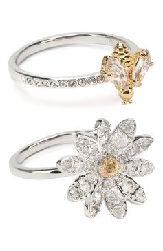 Женское набор колец eternal flower SWAROVSKI серебряного цвета, арт. 5512661 | Фото 1 (Материал: Металл)