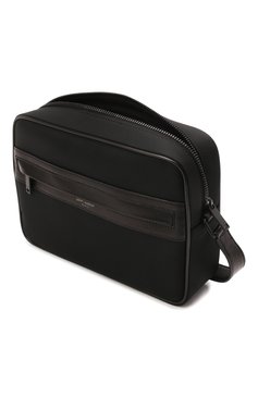 Мужская текстильная сумка SAINT LAURENT черного цвета, арт. 644276/FAACA | Фото 5 (Ремень/цепочка: На ремешке; Материал: Текстиль; Размер: small)
