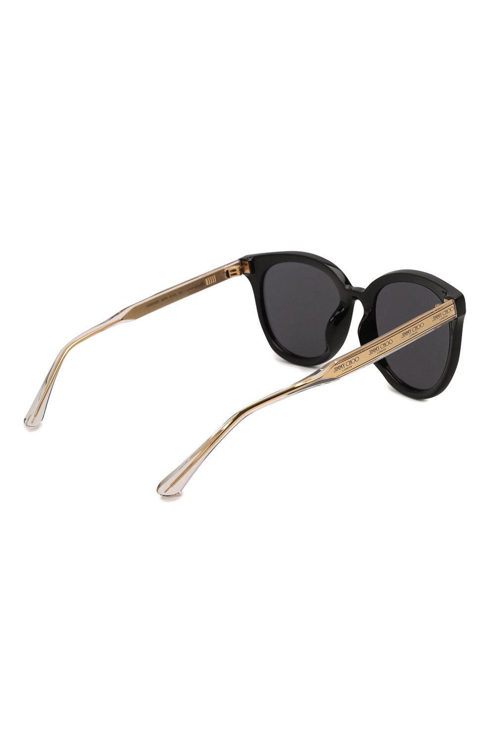 Женские солнцезащитные очки JIMMY CHOO черного цвета, арт. JAIME/G/SK 807 | Фото 4 (Тип очков: С/з; Оптика Гендер: оптика-женское; Очки форма: Круглые)