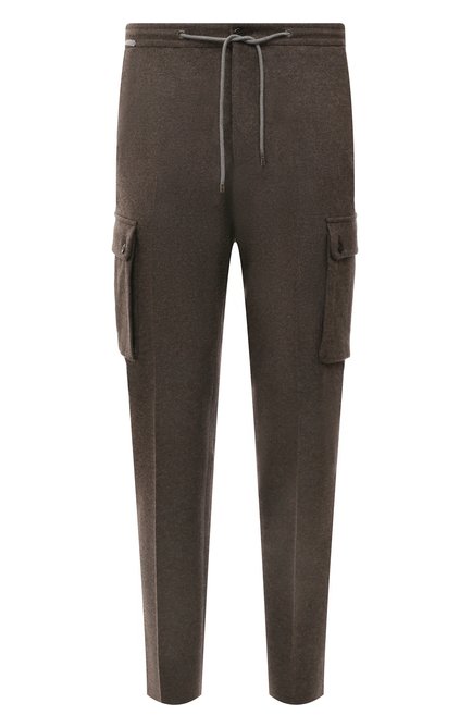 Мужские шерстяные брюки-карго CORNELIANI коричневого цвета по цене 59950 руб., арт. 924L14-3818801 | Фото 1