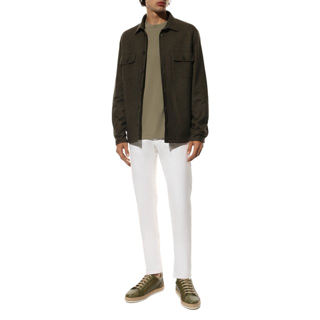 фото Кеды из кожи аллигатора kiton